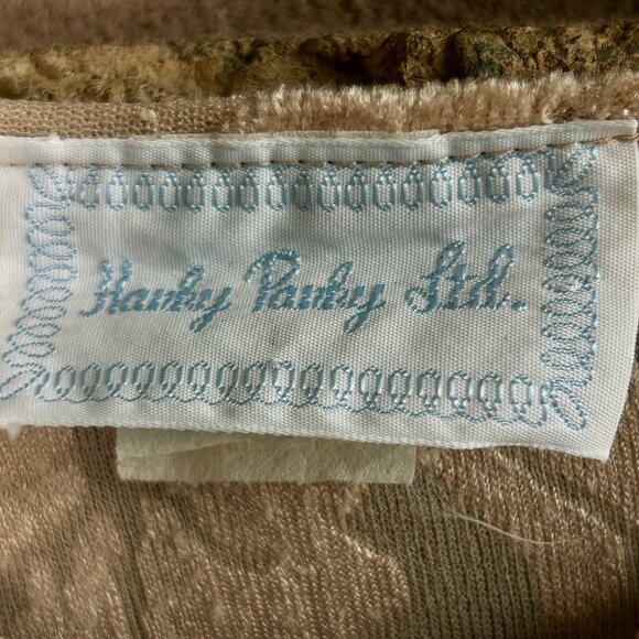 Hanky Panky Peach Floral Burnout Bodysuit Vintage Size Large - Picture 8 of 9